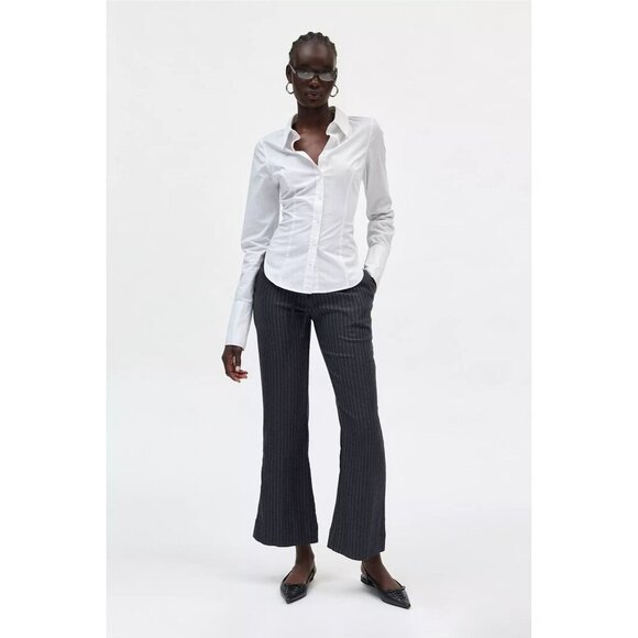 Silence + Noise Amelie Menswear Pull-On Pants Size Large - Picture 1 of 9